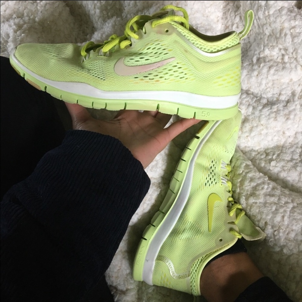 Nike Free 5.0 neon yellow lime fluorescent